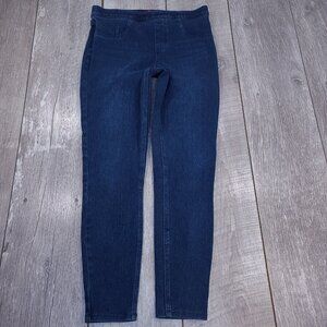 Spanx Denim Leggings Womens Size Medium Blue High Rise Jeans Stretch